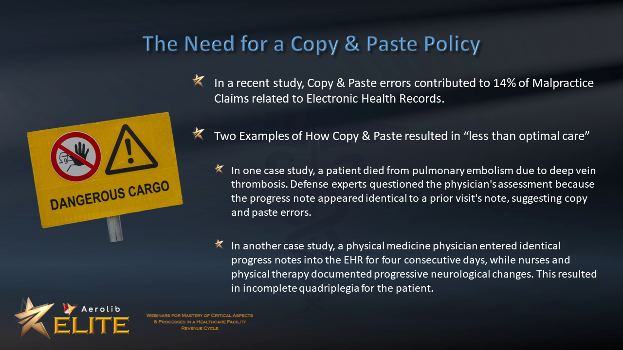 AElite - Copy & Paste Dangers - A Chest Pain Example