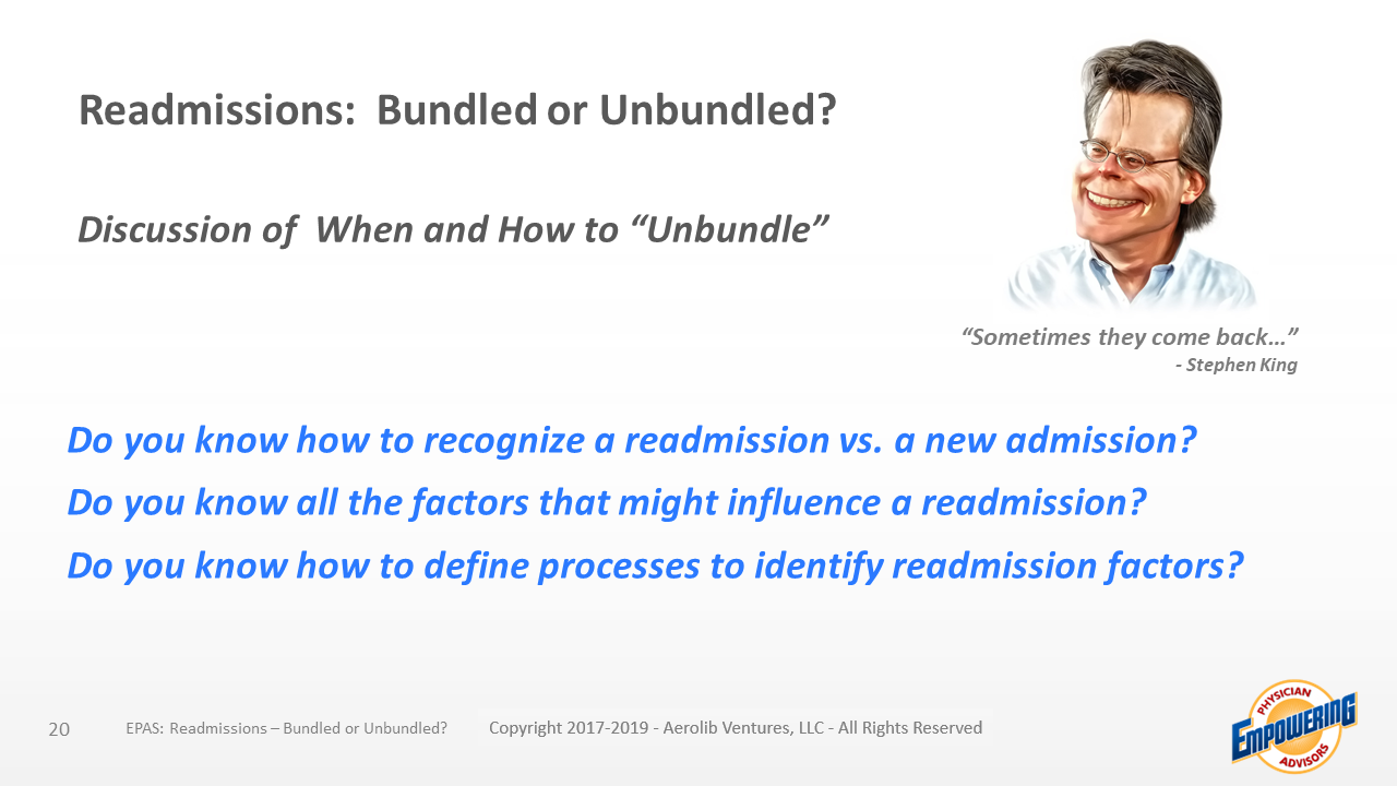 EPAS 03052020 Readmissions - Bundled or Unbundled