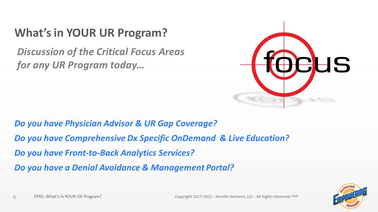 EPAS 05112023 What’s in YOUR UR Program
