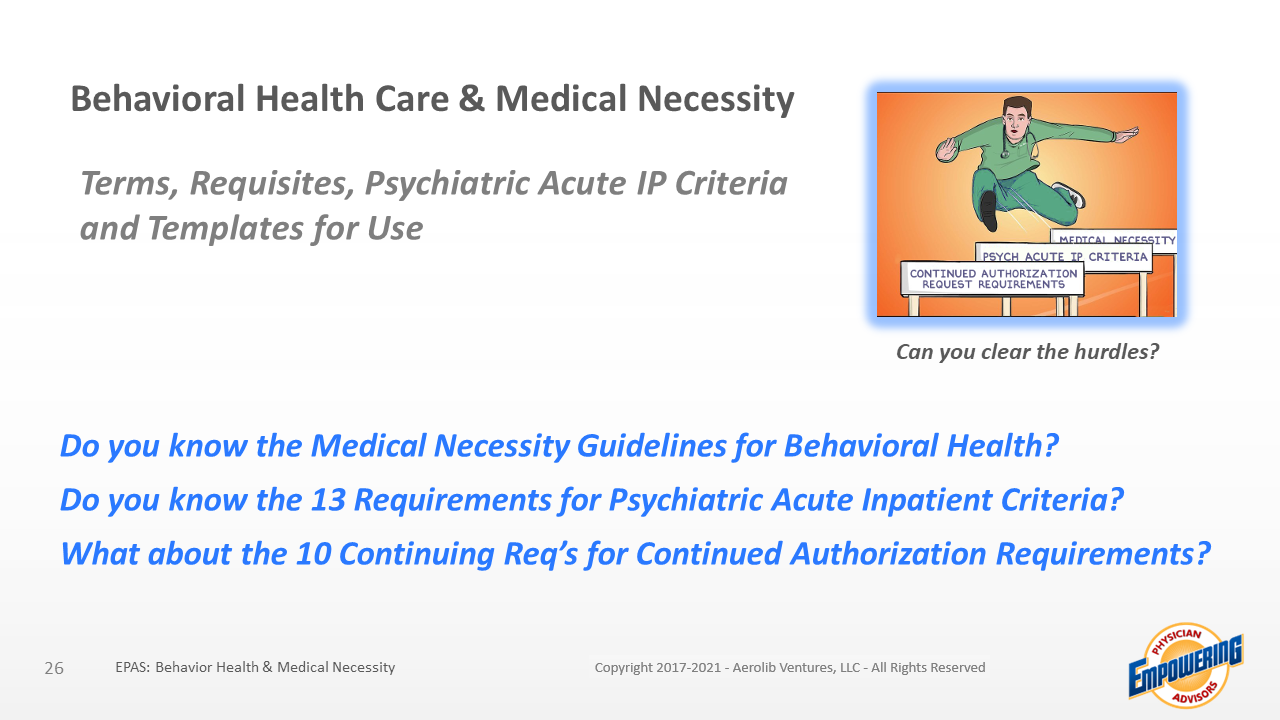 EPAS 052021 Behavioral Health Care & Medical Necessity Review