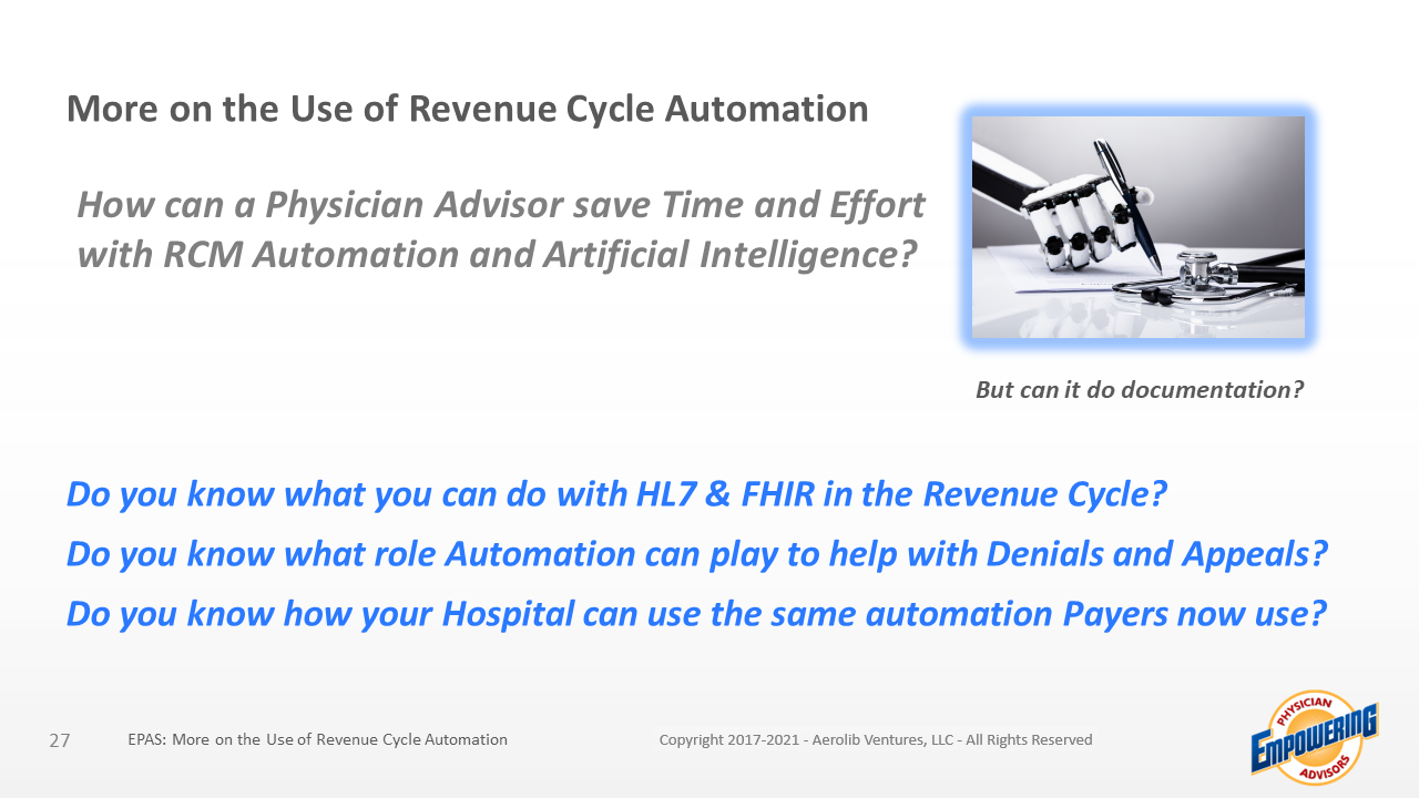 EPAS 09232021 More on the Use of Revenue Cycle Automation